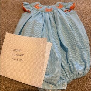 Banana split Brand smocked romper